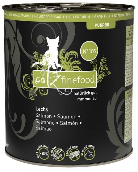 Catz Finefood Purrrr N.105 Łosoś puszka 750g Catz Finefood Purrrr N.105 Łosoś puszka 750g