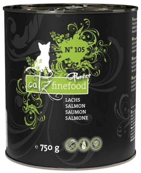 Catz Finefood Purrrr N.105 Łosoś puszka 750g Catz Finefood Purrrr N.105 Łosoś puszka 750g