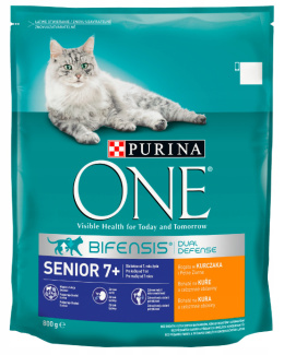 Purina ONE SENIOR 7+ Kurczaka i Pełne Ziarna 800g