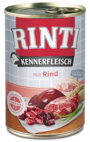 Rinti Kennerfleisch Rind pies - wołowina puszka 400g Rinti Kennerfleisch Rind pies - wołowina puszka 400g