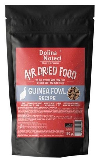 Dolina Noteci Superfood Air Dried Pies Danie z perliczki 150g Dolina Noteci Superfood Air Dried Pies Danie z perliczki 150g