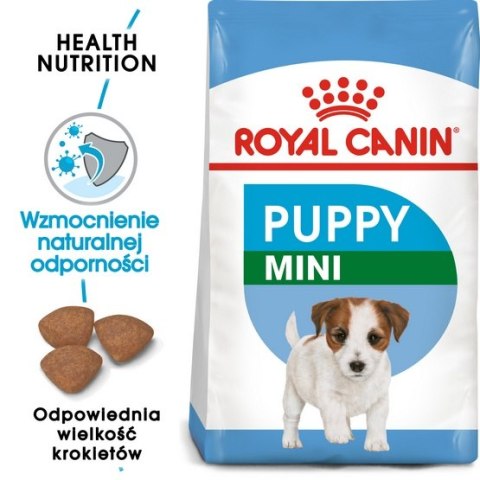 Royal Canin Mini Puppy karma sucha dla szczeniąt, od 2 do 10 miesiąca życia, ras małych 2kg Royal Canin Mini Puppy karma sucha dla szczeniąt, od 2 do 10 miesiąca życia, ras małych 2kg