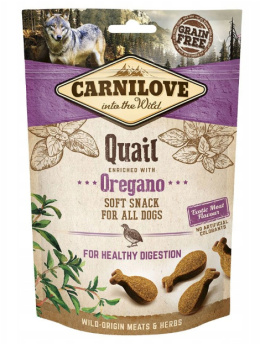 CARNILOVE SNACK DOG SOFT QUAIL+ OREGANO 200G