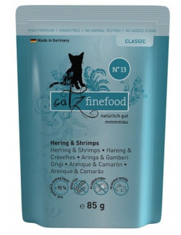 Catz Finefood N.13 śledź i krewetki 85g