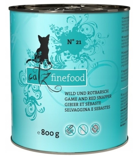 Catz Finefood N.21 dziczyzna i karmazyn 800g