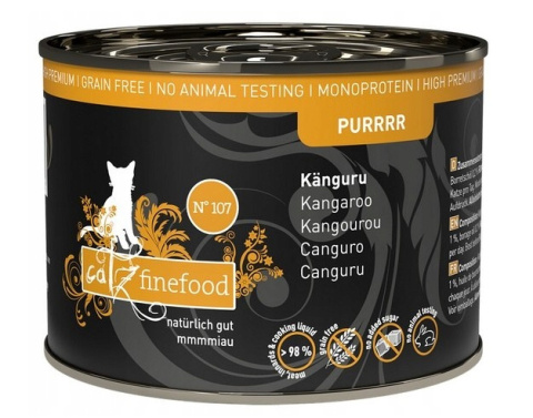 Catz Finefood Purrrr N.107 Kangur puszka 200g Catz Finefood Purrrr N.107 Kangur puszka 200g