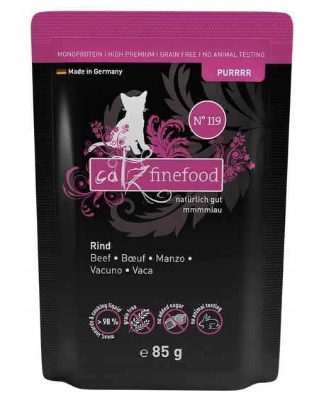 Catz Finefood Purrrr N.119 Wołowina saszetka 85g