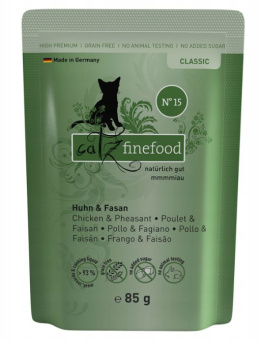 Catz finefood kurczak i bażant 85g