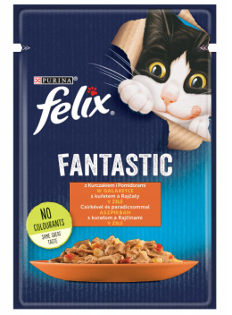 FELIX FANTASTIC Saszetki kot Kurczak Pomidor 85g