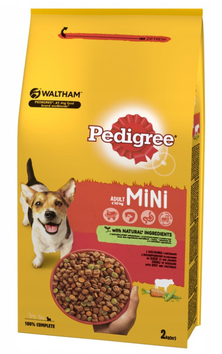 PEDIGREE ADULT Sucha Karma Dla Psa Małe Rasy Wołowina 2kg