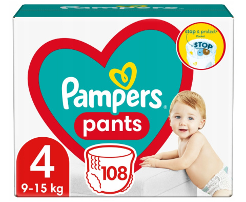 Pieluchomajtki Pampers Pants 4 9-15 kg 108 szt.