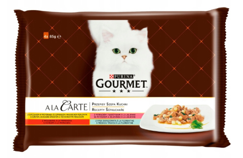 Purina Gourmet a La Carte karma MIX mięsny 4x85g