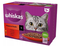 WHISKAS SASZETKI KARMA DLA KOTA MIX W SOSIE 12x85g