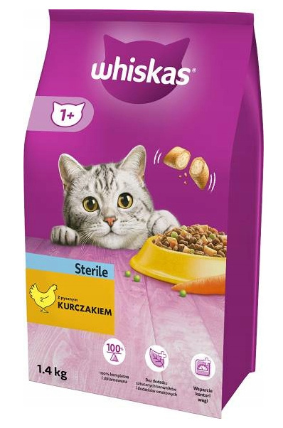 WHISKAS STERILE SUCHA KARMA DLA KOTA 1.4kg