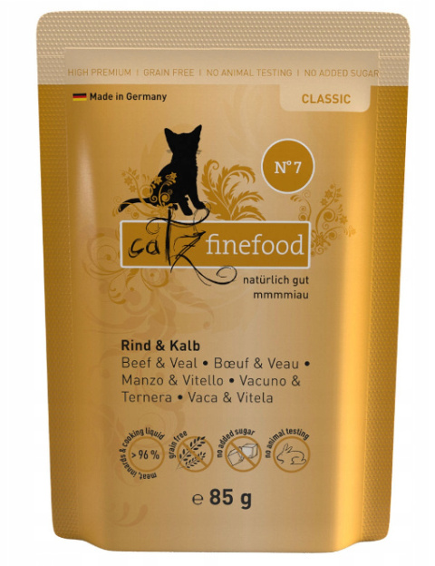 Catz Finefood N.07 Wołowina i cielęcina 85g