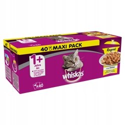 WHISKAS Potrawka Smaki drobiowe w galaretce 40x85g