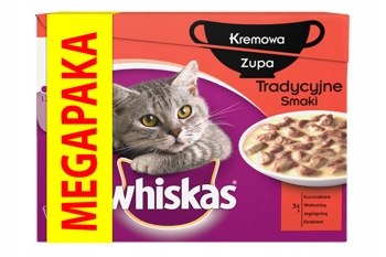 Whiskas zupa tradycyjne smaki 24x85g